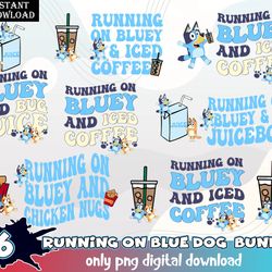 file running on blue dog & coffee bundle