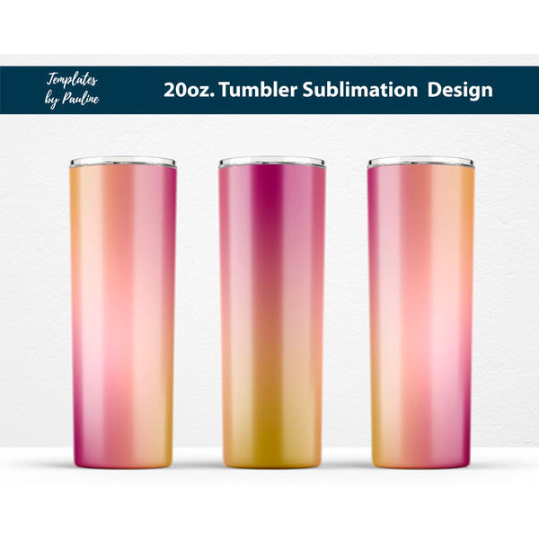 maroon olive ombre 20 oz skinny tumbler wrap for sublimation