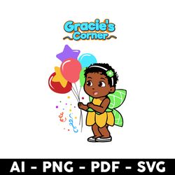gracie's corner party png, baby gracie corner png, gracie's corner png, gracie png, cartoon png - digital file