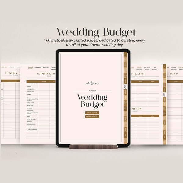 Digital Wedding Planner for iPad Goodnotes, 160 Page Wedding Planner, Wedding Itinerary, Wedding To Do List, Checklist (5).jpg