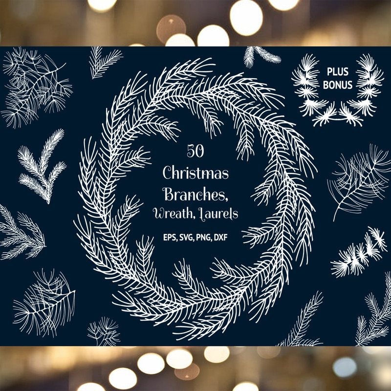 50 Hand Drawn Christmas Branches.jpg