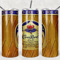 crown royal tumbler wrap design - jpeg & png - sublimation printing - alcohol label - 20oz tumbler