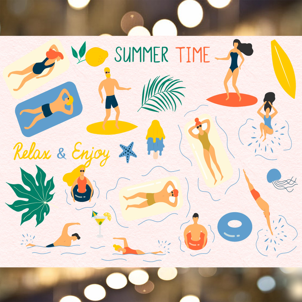 Summer Chill out Hand Drawn Summer Elements_ 1.jpg