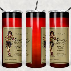 sailor jerry tumbler wrap design - jpeg & png - sublimation printing - alcohol label - 20oz tumbler