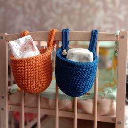 nursery basket, hanging basket, storage basket, children's room design