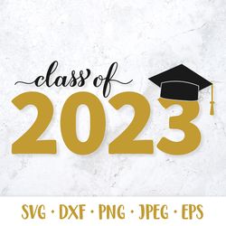 Class of 2023 SVG. Graduation party decorations