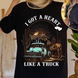 vintage truck t-shirt, western t-shirt, funny tee, graphic tee, oversized print, country music, boho, vintage, cowgirl,w