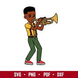 Gracie's Boy With Saxophone Svg, Gracie's Boy Svg, Gracie's Corner Svg, Png Pdf Dxf File