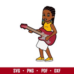 gracie's girl with guitar svg, gracie's corner clipart, gracie's corner svg, png pdf dxf file