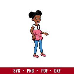 gracie's corner girl svg, gracie's corner clipart, gracie's corner cricut, kids song svg, png pdf dxf file