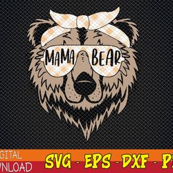 mama bear face sunglasses mother mom mommy mother's day svg, eps, png, dxf, digital download