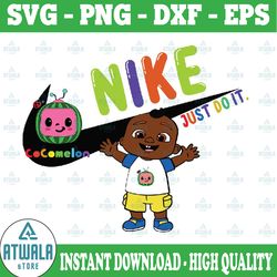 cocomelon birthday nike png, watermelon birthday boy png ,watermelon nike png, cocomelon just do it png