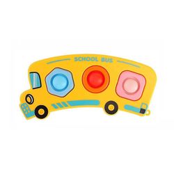 bus flipping pop it fidget toys for kids- set of 2pcs