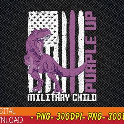 purple up military kids military child us flag dinosaur png, digital download