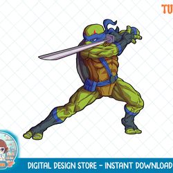 Mademark x Teenage Mutant Ninja Turtles - Leonardo Odachi Shin No Kamae Stance T-Shirt.png