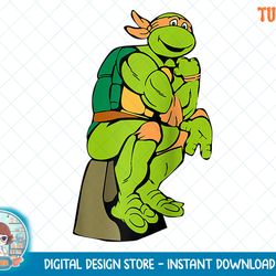 mademark x teenage mutant ninja turtles - michelangelo - the thinker raglan baseball tee.png