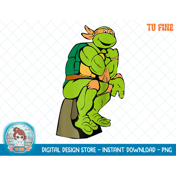 Mademark x Teenage Mutant Ninja Turtles - Michelangelo - The Thinker Raglan Baseball Tee copy.jpg