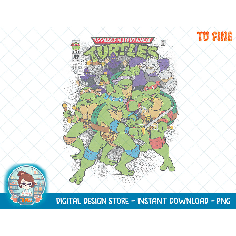 T.M.N.T. Comic Book Cover Group Shot T-Shirt copy.jpg