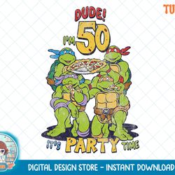 Teenage Mutant Ninja Turtles 50th Birthday Pizza Party T-Shirt.png