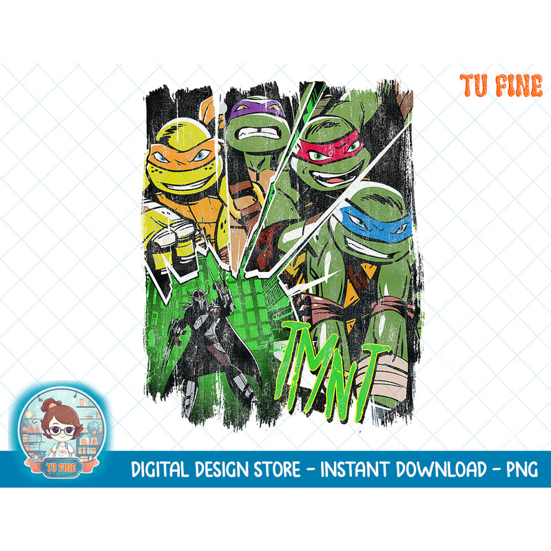 Teenage Mutant Ninja Turtles And Shredder Action T-Shirt copy.jpg