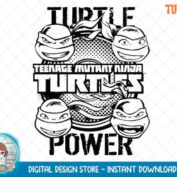 teenage mutant ninja turtles black outline t-shirt.png