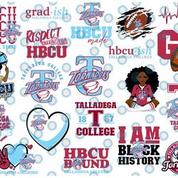 20 files talladega college svg, hbcu teams svg, hbcu football svg