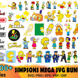1000 the simpsons bundle svg, cartoon svg, simpsons family svg, cartoon svg, simpsons family svg, simpsons vector