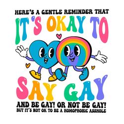 its ok to say gay svg lgbtq svg cricut for files design