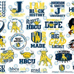 24 files johnson c. smith svg, hbcu teams svg, hbcu football svg, sport bundle svg, clipart