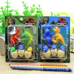 Dinosaur Egg Pencil Eraser for Schooling Kids - Assorted Pack of 1