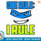 Teenage Mutant Ninja Turtles One Rule, I Rule Leonardo Tee copy.jpg