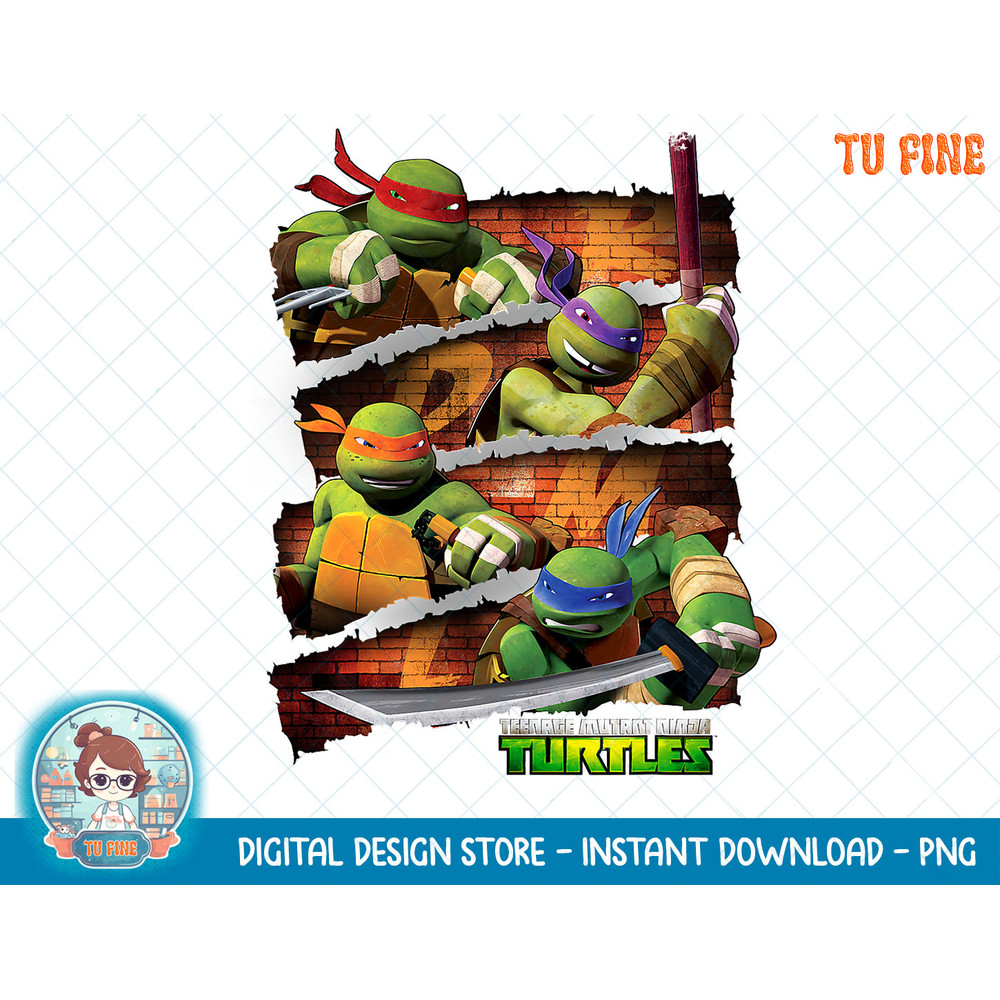 Teenage Mutant Ninja Turtles Slashed Panels T-Shirt copy.jpg