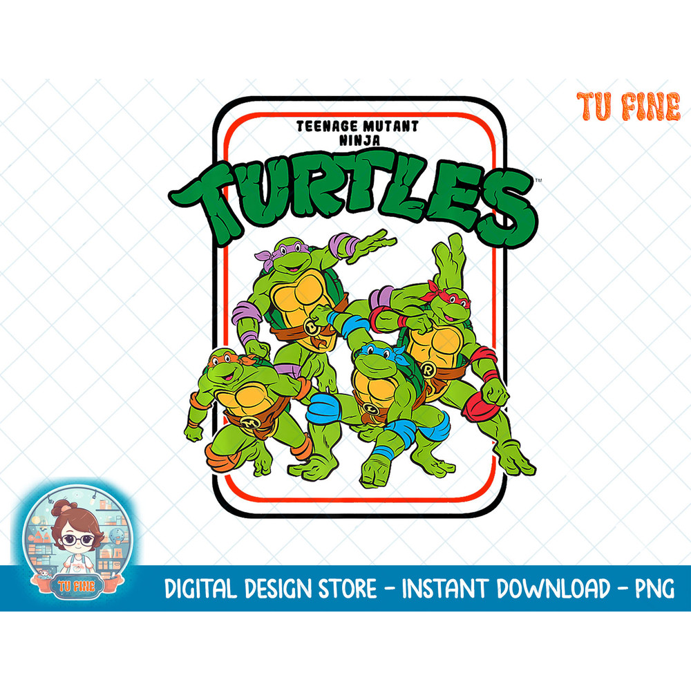 Teenage Mutant Ninja Turtles Vintage Cartoon Group Shot Premium T-Shirt copy.jpg