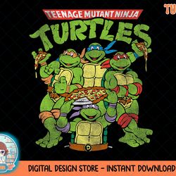 tmnt distressed logo with all characters t-shirt.png