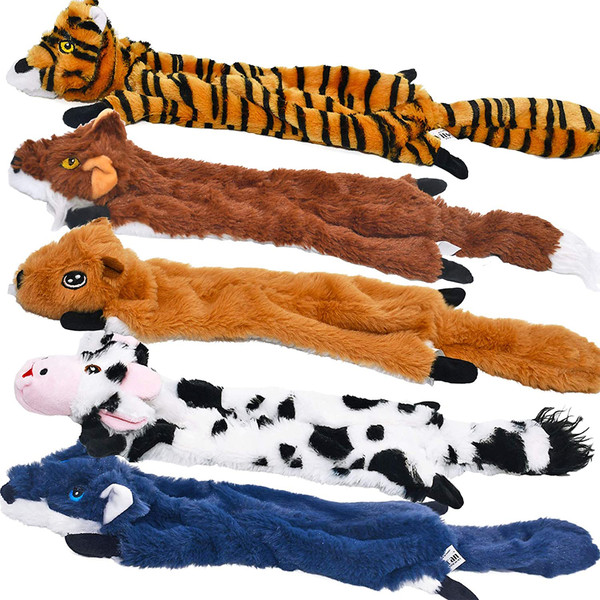 Animal Shapes Squeaky Plush Dog Chew Toys  (6).jpg