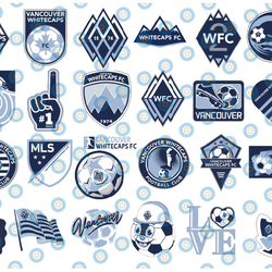 25 files mls logo vancouver whitecaps fc, vancouver whitecaps fc svg, mls svg, sport bundle svg, clipart