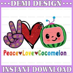 peace love cocomelon png, peace love glitter png, cocomelon birthday png, cocomelon peace love png, digital download