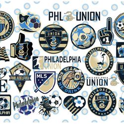 24 files mls logo philadelphia union, philadelphia union svg, vector philadelphia, mls svg, sport bundle svg, clipart