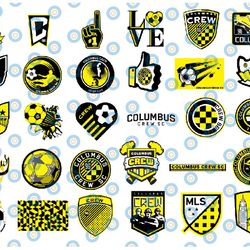 30 files mls logo columbus crew sc, columbus crew sc svg, mls svg, sport bundle svg, clipart