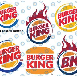 burger king logo bundle svg, png, jpg - ready to use, instant download, logo bundle svg, sport bundle svg