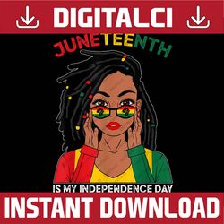 loc'd hair black woman juneteenth is my independence day juneteenth, black history month, blm, freedom, black woman, sin