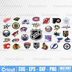 nhl logo svg bundle – hockey league logo–nhl logo nhl svg vector printable cut files clipart digital download