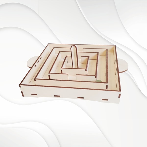 Maze game in 3 floors, design for laser cut. Laser cutting p - Inspire ...