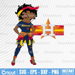 betty boop houston astros throwback png sublimation print
