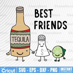 tequila best friends svg png - gift for best friend, best friend svg, best friend coffee design, cut file for cricut