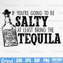 if you're going to be salty bring the tequila svg, salty svg tequila day day, drinking svg, sassy svg, funny svg,