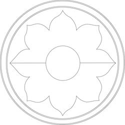 9th_infantry_division_patch black white vector outline or line art file for cnc laser cutting, wood, metal engraving, cr