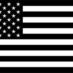 usa flag black white vector outline or line art file for cnc laser cutting, wood, metal engraving, cr