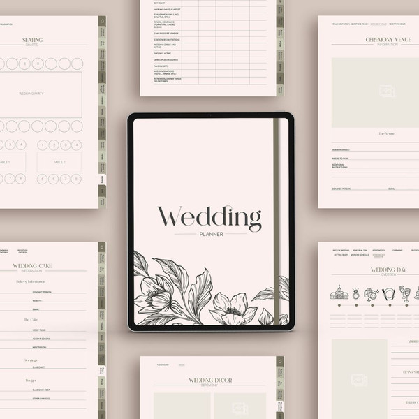 160 Page Digital Wedding Planner for iPad Goodnotes, Ultimate Wedding Planner, Itinerary, Budget, To Do List, Checklist (2).jpg