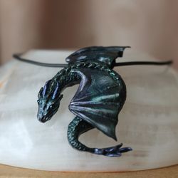 dragon pendant dragon necklace